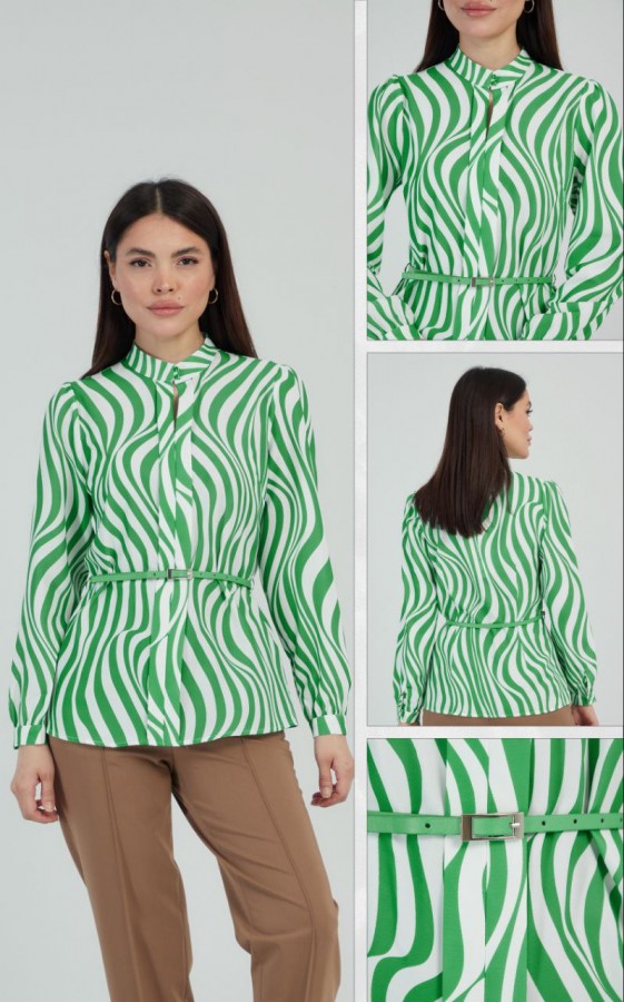 Блуза Джулия зеленая
